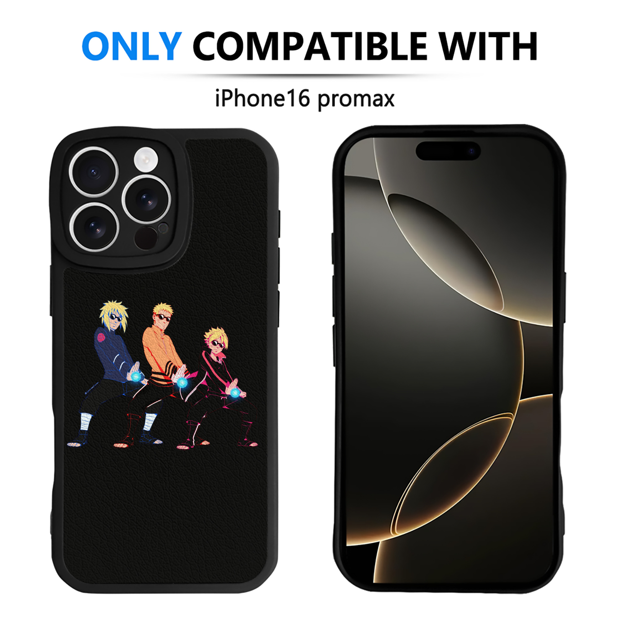 （画像用） NARUTO -ナルト- うずまき ナルト Uzumaki Naruto 【iPhone 16シリーズ対応】シリコンスマホケース（レザー調） 材質：シリコン